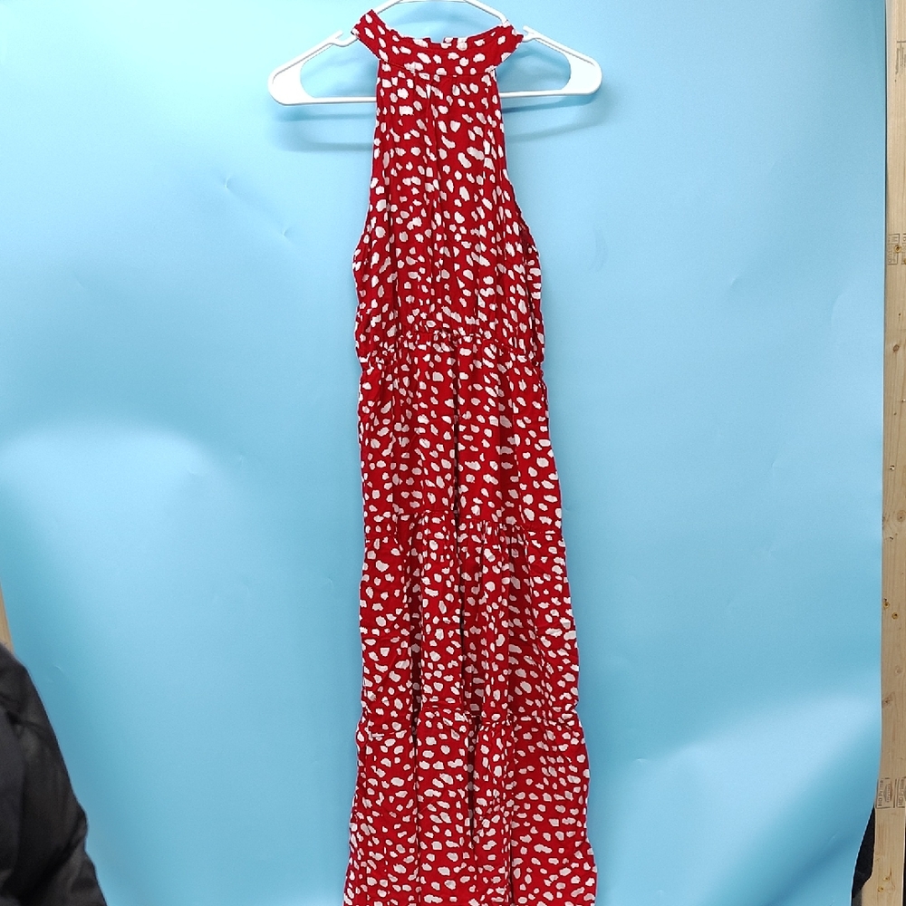Kara and Kate Red and White Patterned Dress